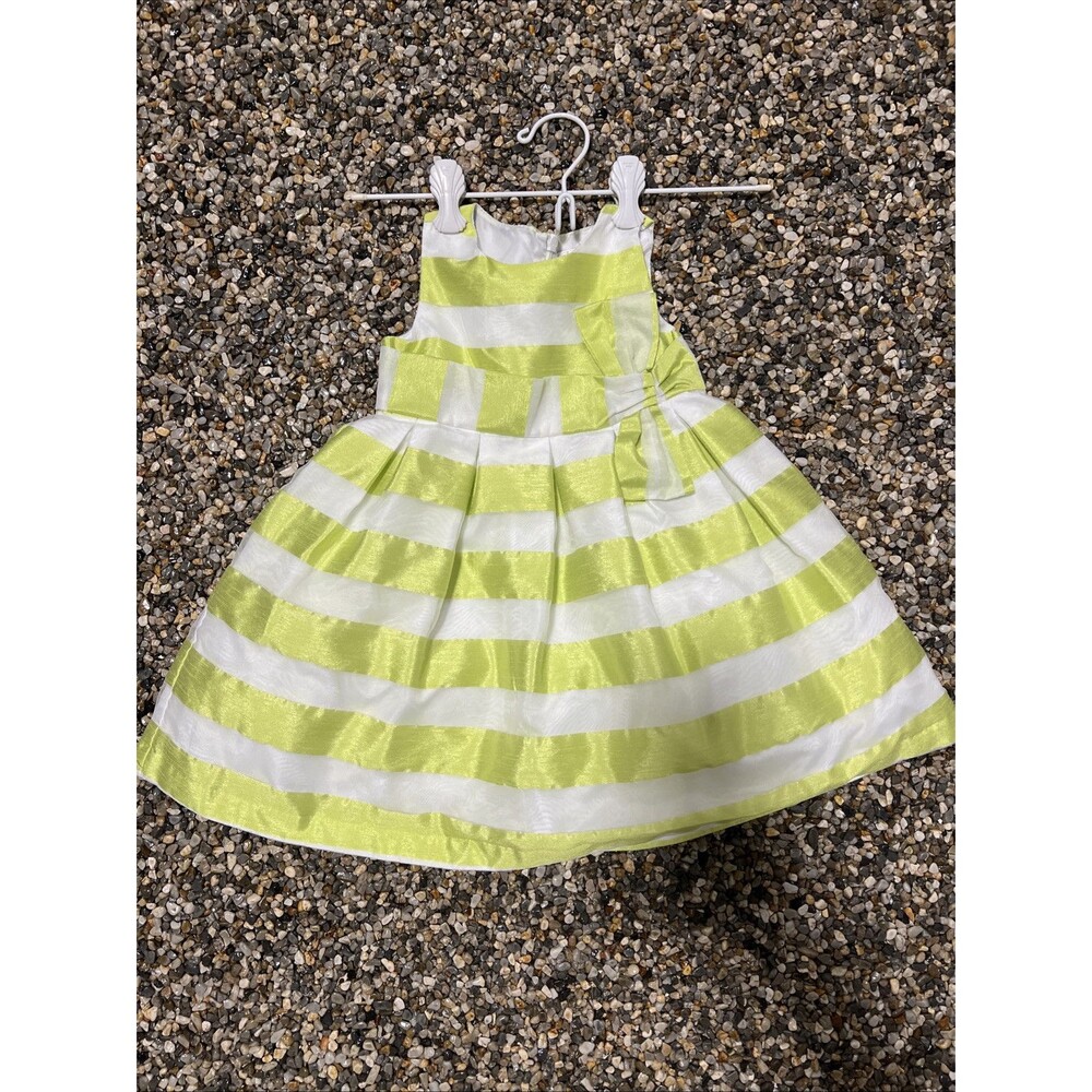 Gymboree St. Patrick's Day Striped Green Dress for Toddlers 18-24 Months